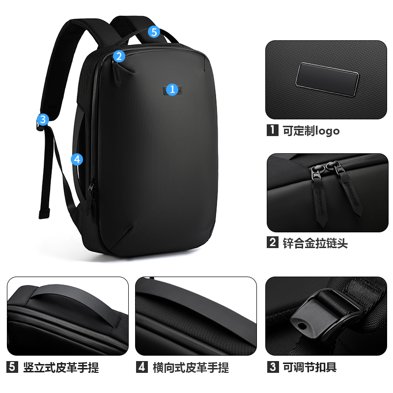 商务通勤双肩背包订制|商务双肩背包生产厂家